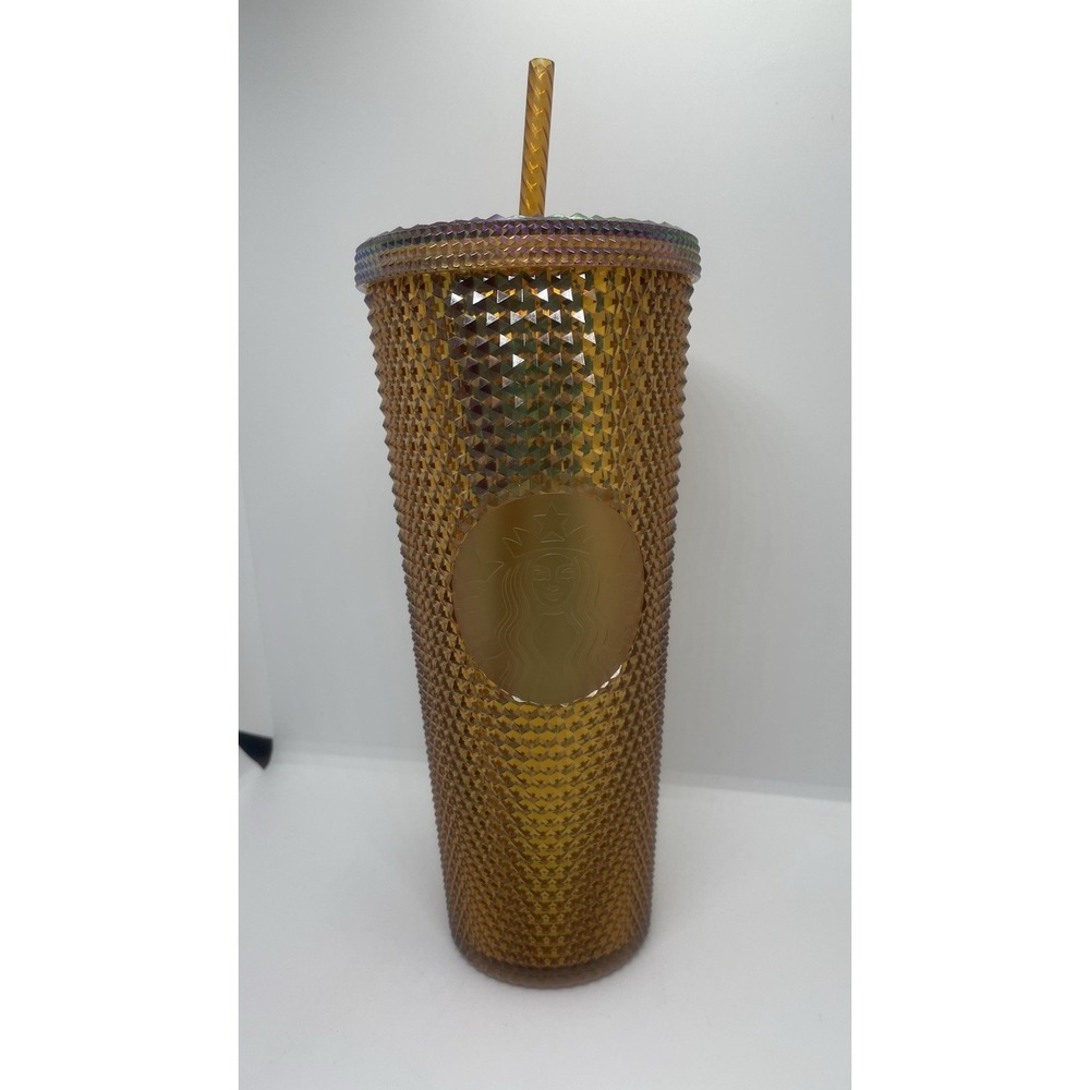 Starbucks Limited Edition 50 Years Gold Studded Cold Cup Tumbler - 24oz